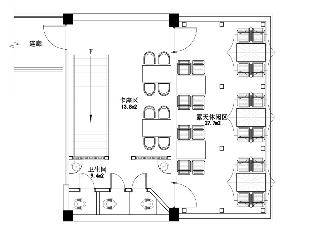 經典民宿裝修之休閑餐廳案例(圖4)